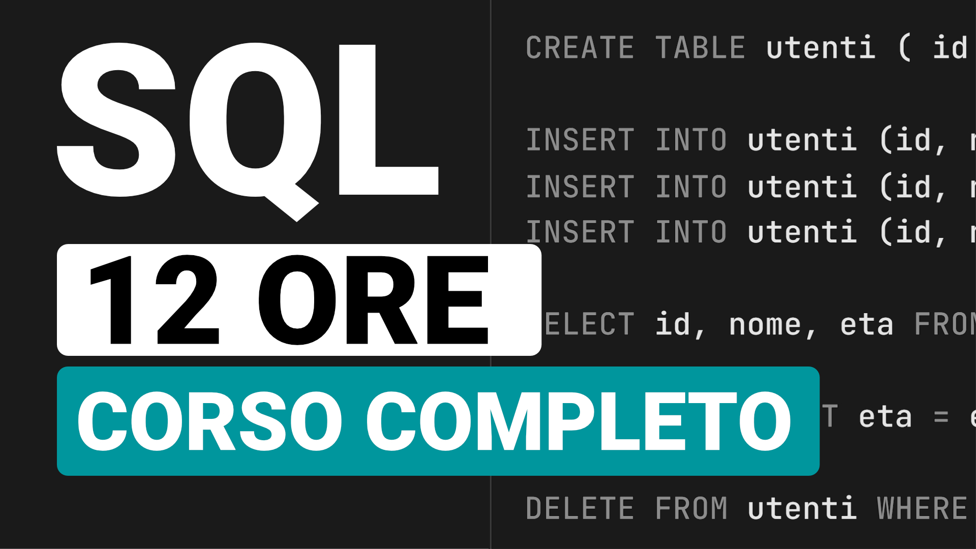 Corso SQL Completo